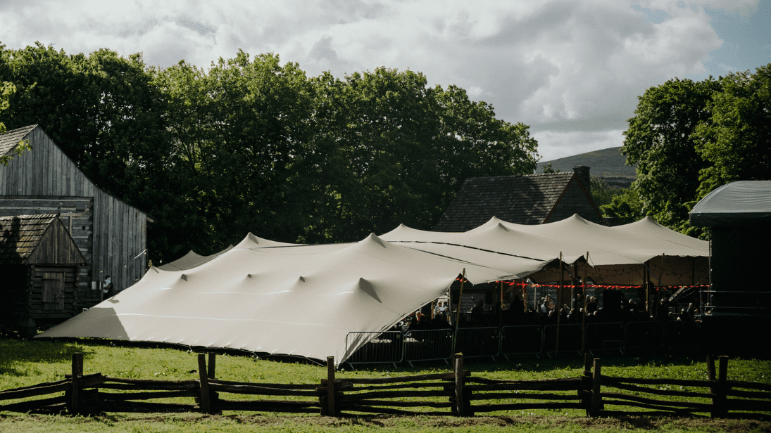 The main tent at Bluegrass Omagh